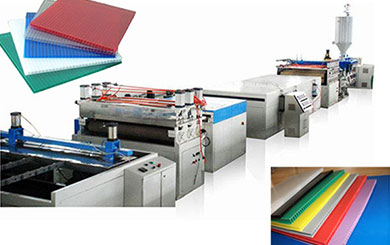 PC, PP, PE Hollow Profile Board Production Equipment